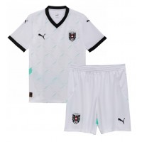 Camisa de time de futebol Áustria Replicas 2º Equipamento Infantil Europeu 2024 Manga Curta (+ Calças curtas)